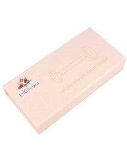 Face massage roller - white - jade