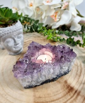 Tealight holder Amethyst