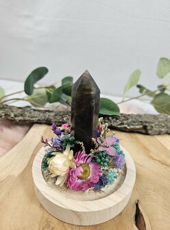  Labradorite garden in bell jar