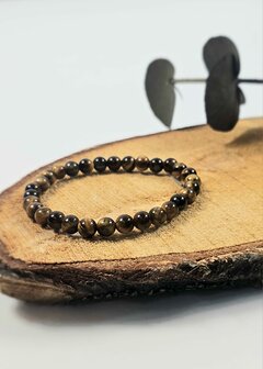 Tiger eye ball bracelet 6 mm